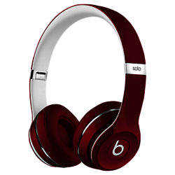 Beats by Dr. Dre Solo 2 HD High Definition On-Ear Headphones with Mic/Remote, Luxe Edition Red